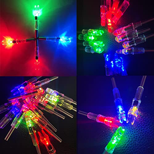 Jianzd Lighted Nocks For Crossbow 6Pcs With .300/7.62Mm Inside Diameter Led Arrow Nocks For Archery Hunting Multicolor #TOP4