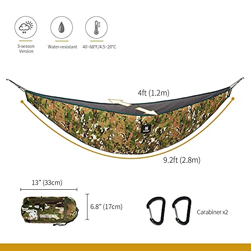 Onetigris Kompound Camping Hammock + Hideout Hammock Underquilt #TOP7