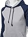 Xpril Women's Raglan Style Trendy Basic Hoodie T-Shirt