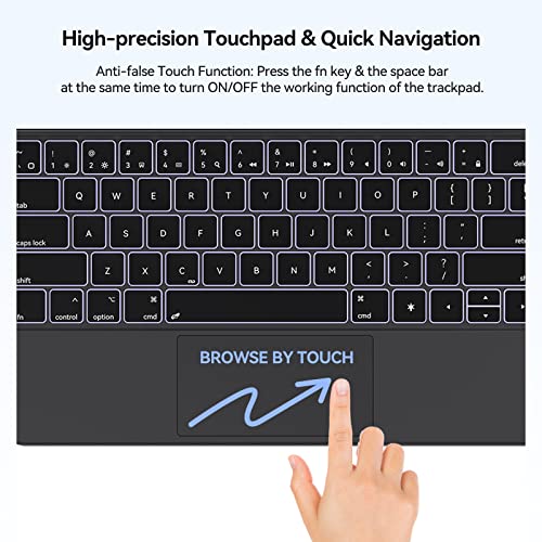 Ipad Pro 12.9 Keyboard Case: Magnetic Floating Magic Smart Keyboard Folio For Ipad Pro 12.9-Inch (6Th, 5Th, 4Th And 3Rd Gen), Bluetooth Wireless Backlit Rechargeable Keyboard Case With Touchpad #TOP5