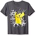 Pokemon Big Boys Short-Sleeved Crew Tee, Charcoal Heather, S