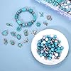 NVENF 1800PCS+ Western Beads Charms for Jewelry Making Turquoise Clay Heishi Beads Vintage Cactus Flower Lightning Boot Cow-head Charms for Western Bracelet Making DIY Crafts (Turquoise 1) #4