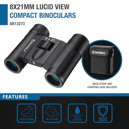 Binoculares compactos Barska Lucid View 8x21 miniatura 3