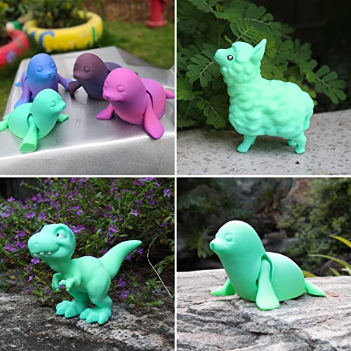 Image of iSANMATE PLA+ 3D Printer Filament, Pla Filament 1.75mm Gradient Multicolors Filament, Color Change Rainbow Filament, Green, Blue 3D Printing Material 1KG