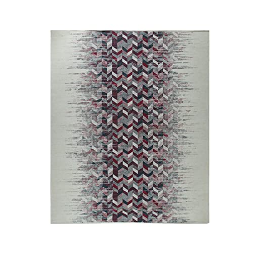 Eorc Sm001Mu4X6 Hand-Knotted Wool Modern Flat Weave Rug, 4' X 6', Multi #TOP25