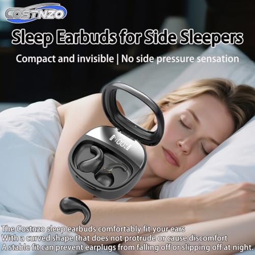 Image of Comfortable Side Sleeping Sleep Earbuds for Side Sleepers (Obsidian Black)