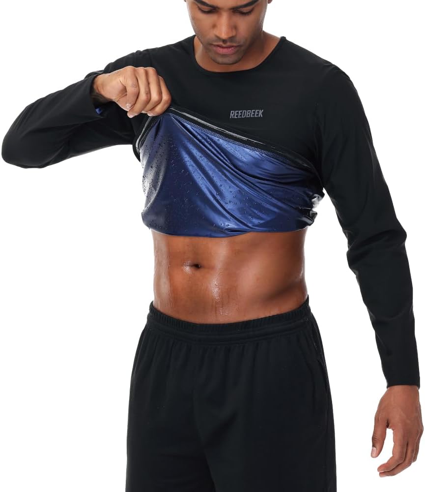 Sauna Sweat Suit Weight Loss Shapewear Top Weighted Shirt Sauna Vest Workout Exercise Gym Short Sleeves Men Women