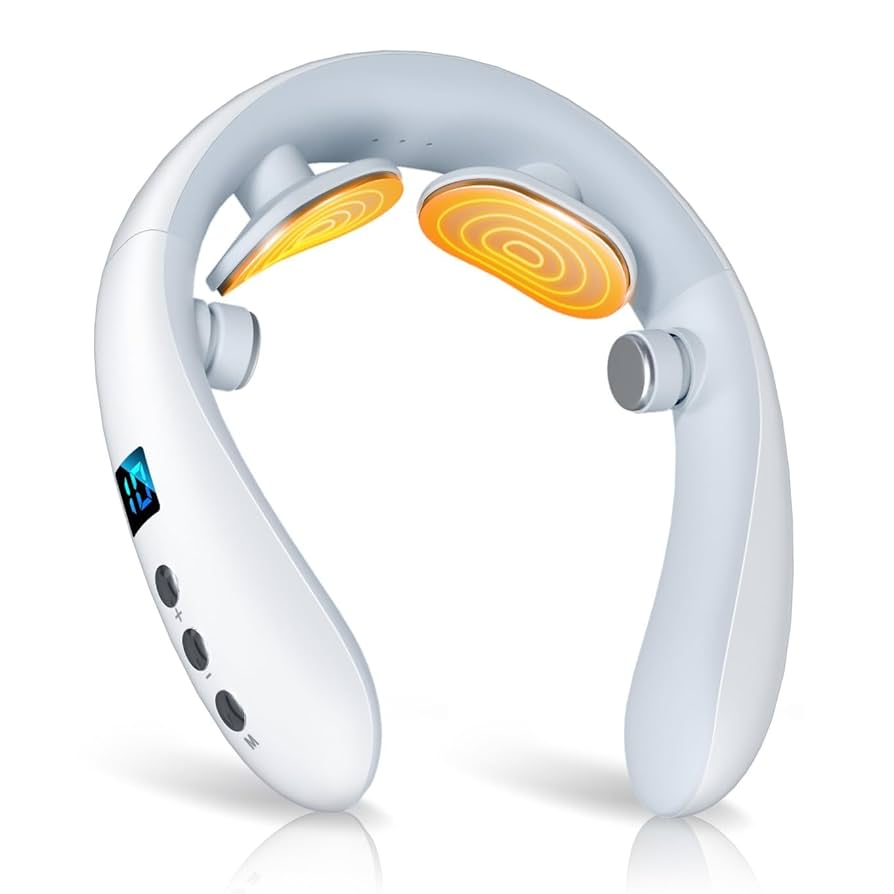 ネックケア リラクゼーション USB充電式 コードレス　強度調節　ホワイト Amazon.co.jp: 明誠 ネックケア リラクゼーション器 首 ネック