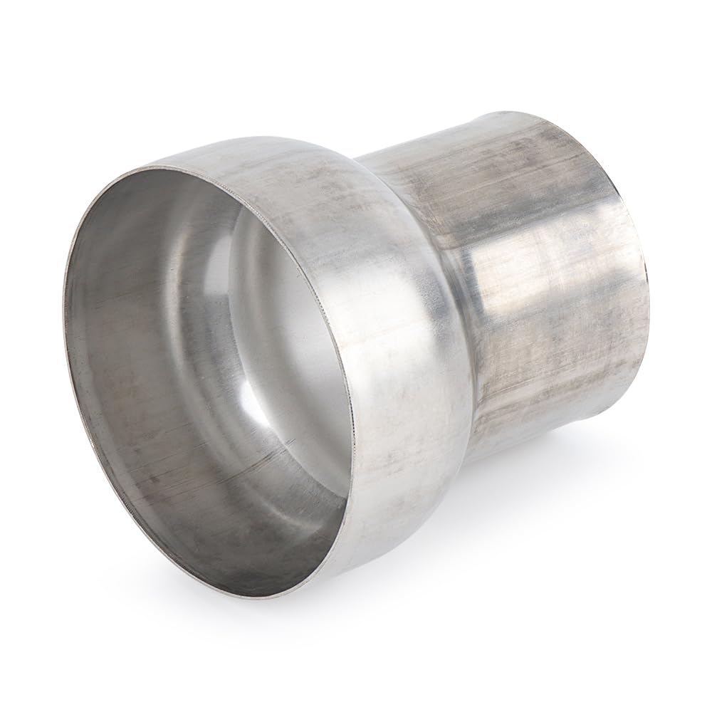 A-KARCK Exhaust Adapter Connector 3" OD to 4" OD, Exhaust Pipe Reducer 4" Overall Length 304 Stainless Steel