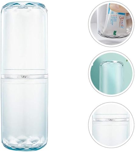 Miniatura 4 de DOITOOL Estuche para cepillos de dientes de viaje de plástico transparente para cepillos de dientes, contenedor portátil para cepillos de dientes,