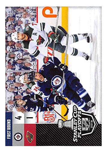 2018-19 Panini NHL Stickers #547 Winnipeg Jets vs. Minnesota Wild Hockey Card