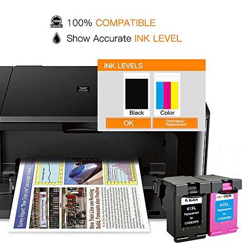 Hisaint For Hp 934Xl 935Xl Ink Cartridge Replacement For Hp 61Xl ( Black,Cyan,Magenta,Yellow , 2-Pack ) #TOP3