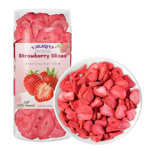 Freeze-Dried Strawberry Slices - 10.6oz (300g) | 100% Natural Fruit