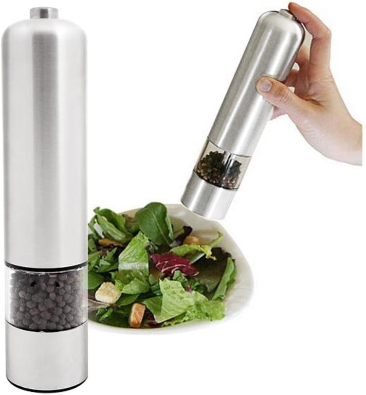 Amazing Mill Battery Operated Salt Pepper Spice Mill, Pack of 2