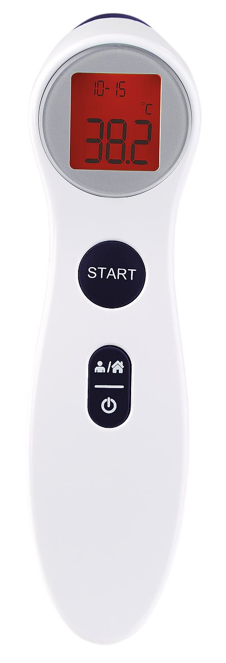 newgen medicals Stirnthermometer: Medizinisches Infrarot-Fieberthermometer für kontaktlose Stirn-Messung (Infrarot Stirnthermometer)