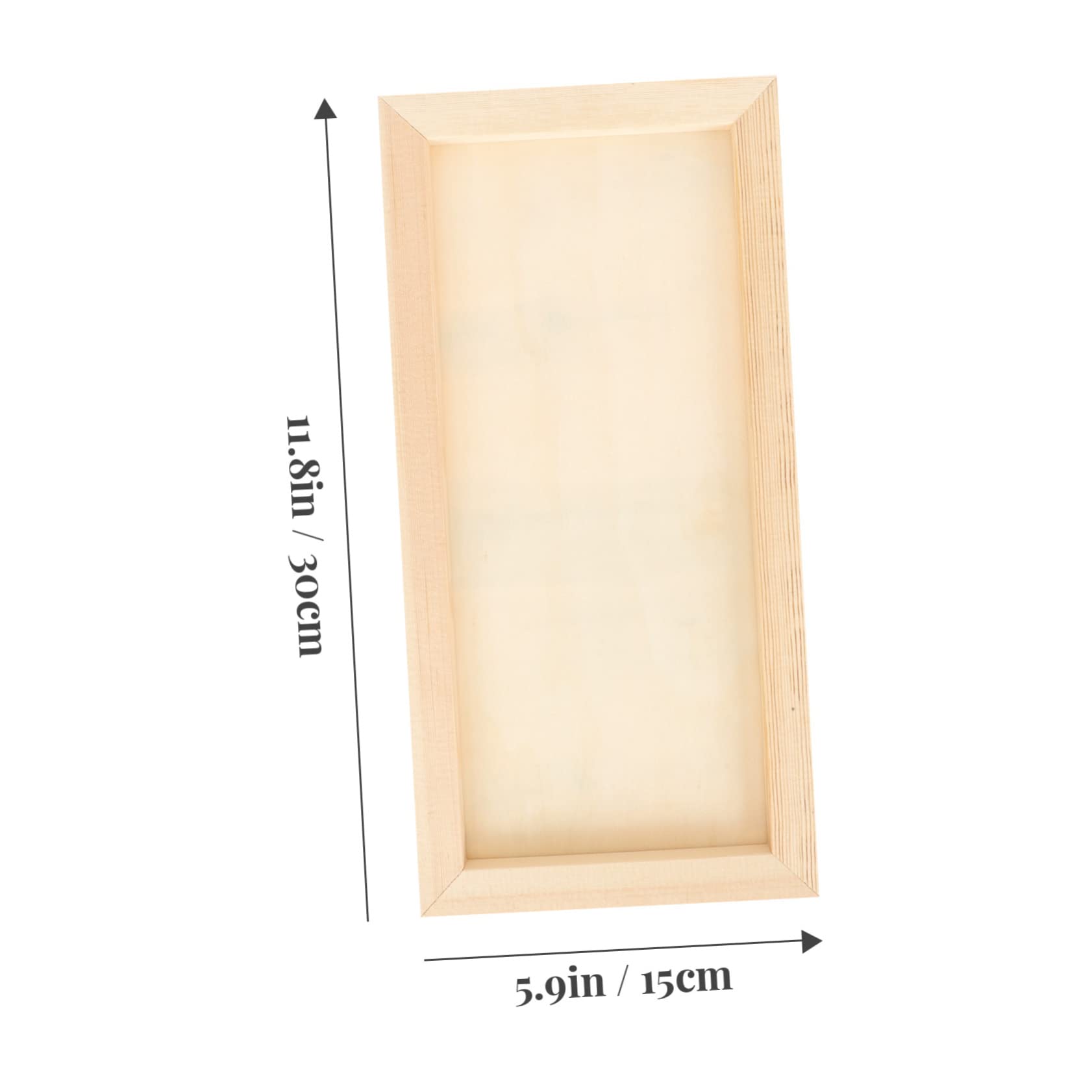 DOITOOL DIY Clay Picture Frames for Boys and Girls 3pcs Wooden Art Frames Boys and Girls Artwork Display Appearance