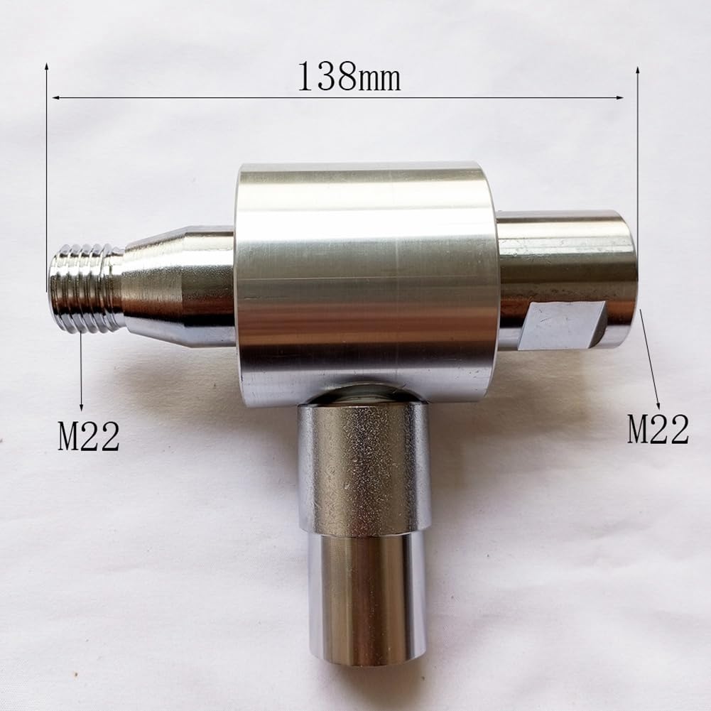 Adapter für Diamantbohrkronen - M22-Außengewinde auf Innengewinde mit Effizienter Staubabsaugung A