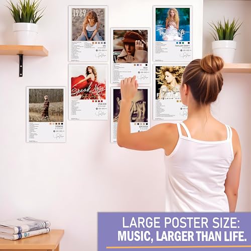 Image of WONDER HUB Wall Posters 8x12 inch (A4 Size) Included Self Adhesive on Back Wall Decor Posters Wall Art For Bedroom, Living room, Office, Dining Room (Taylor2)
