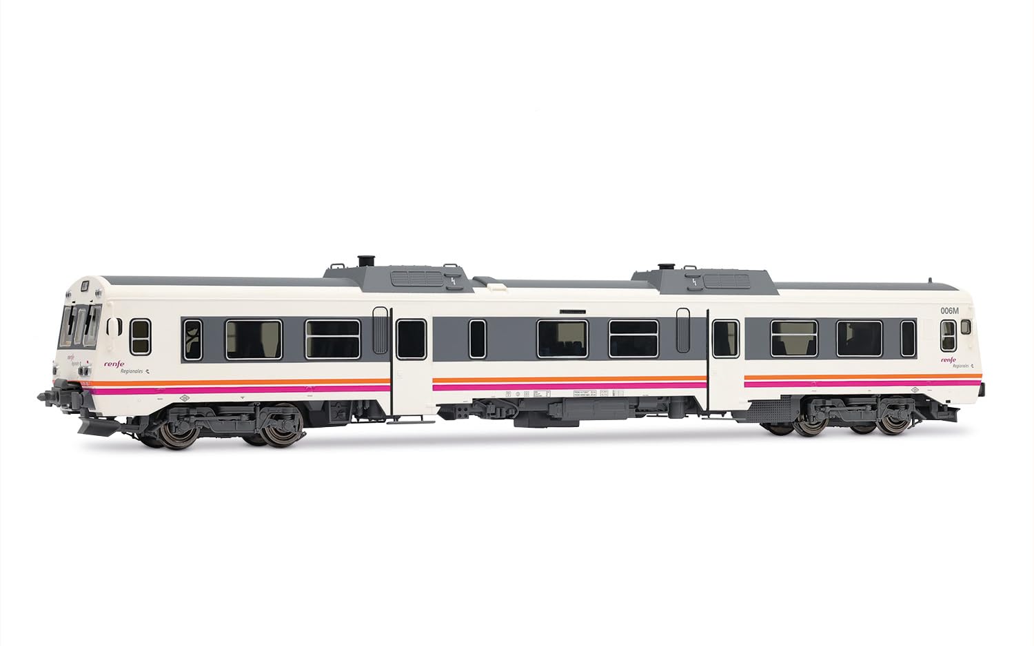 Electrotren Hobby HE2505 RENFE, Diesel railcar 9-596-006-7 "Tamagotchi Livery, ep. V-VI, Metal, White/red