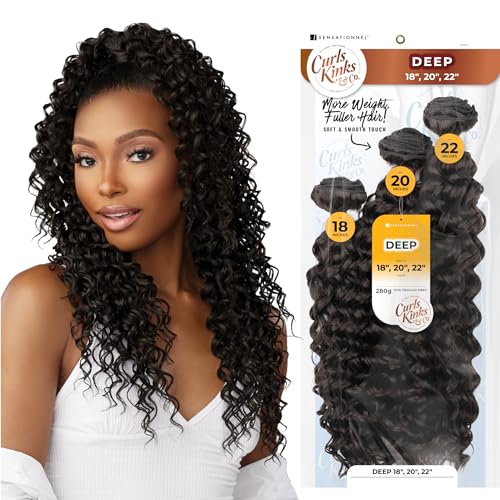 Sensationnel Curls Kinksandco Synthetic Bundles-Deep,18 20 22 inch, S1B/27