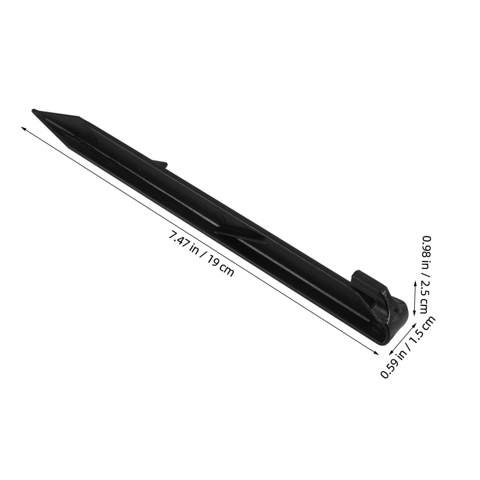 Toyvian 50pcs Outdoor Plastic Tent Stakes Ground Anchors for Tents and Inflatables Easy Install Pegs for Camping Beach and Outdoor Events