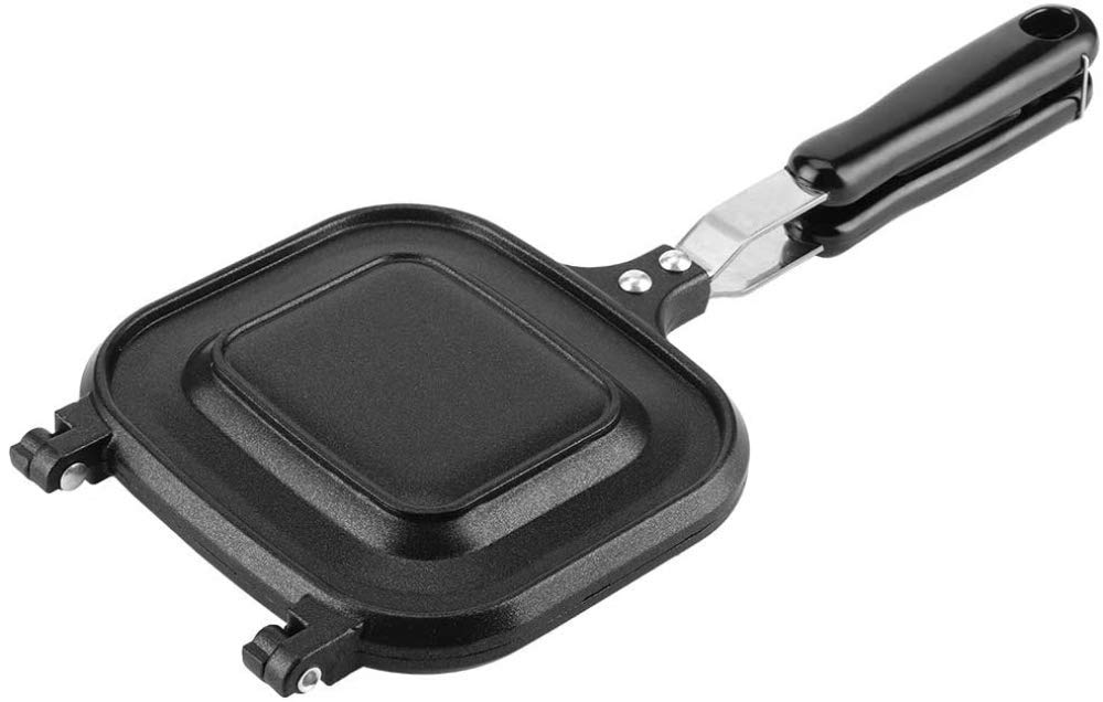 Padella Multifunzione bifacciale per Uso Domestico Tostapane per panini Macchina per la Colazione Padella Antiaderente per cucine domestiche Fornelli a Gas