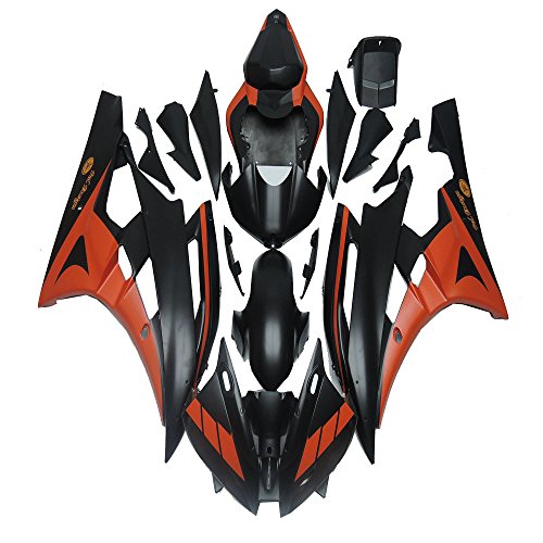NT FAIRING Orange Black Injection Mold Fairing Fit for Yamaha 2006 2007 YZF R6 New Painted Kit ABS Plastic Motorcycle Bodywork Aftermarket