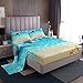 Homewish Cute Dolphin Bed Sheet Set Full Size,Hawaiian Ocean Style Bedding Set 4pcs for Kids Girls Boys Room Decor,Starfish Beach Sealife Fitted Sheet Sea Blue Top Flat Sheet,2 Pillowcases