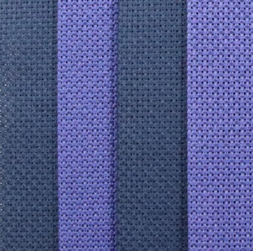 Image of KCS 4 /6 pc of 12 inch x 18 inch 18 Count Cotton Aida Cloth Cross Stitch Fabric (4 pc, Royal Blue+Navy Blue)