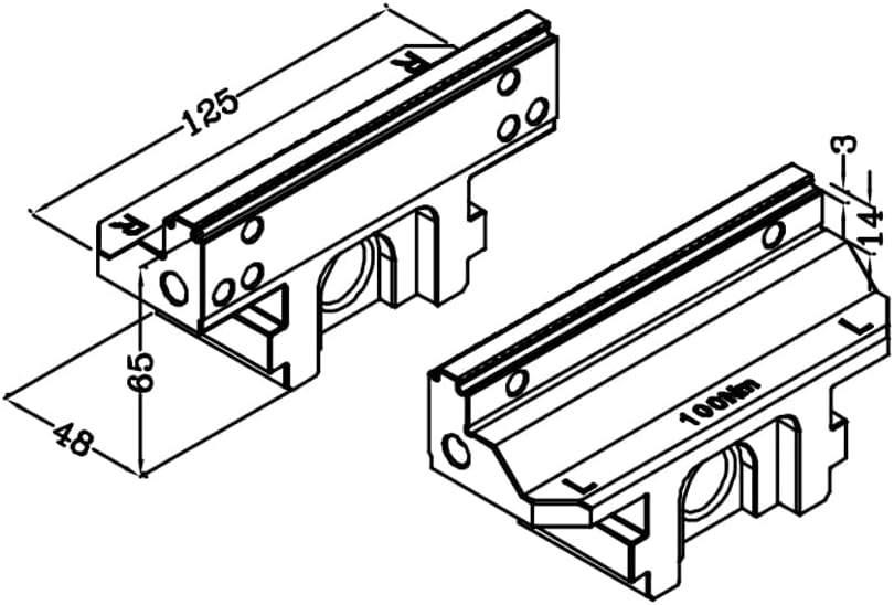 H125 style hard claw pair