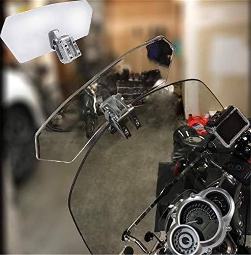HONGK- Adjustable Clip On Windshield Extension Spoiler Compatible with V-Strom 650 V-Strom 1000 ABS [B06VVSYL45]
