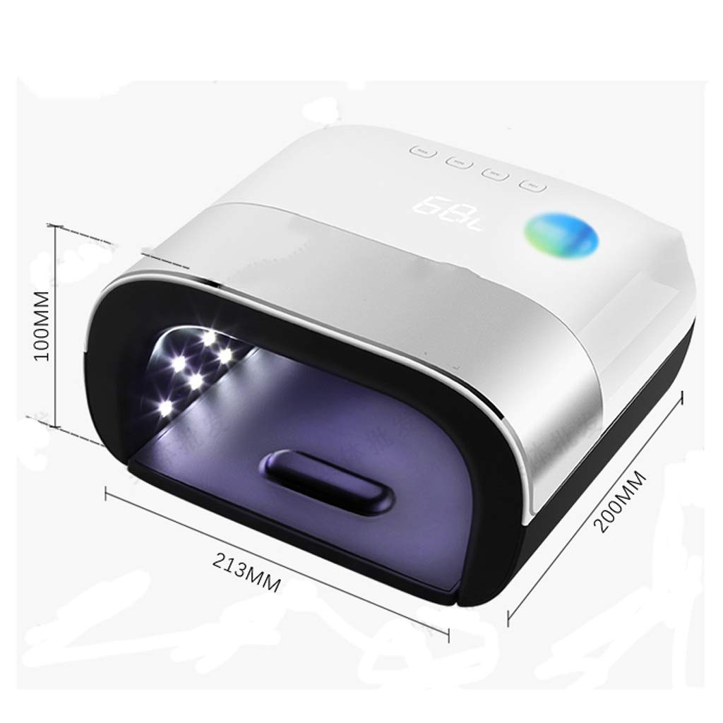 FAXIOAWA Lampada per Unghie, Lampada per Unghie a LED da 48 W per Smalto Gel Che polimerizza 5 Unghie delle Mani con Se