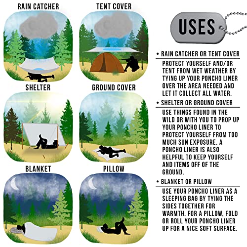 Military Poncho Liner Woobie Blanket Nylon - Image 5