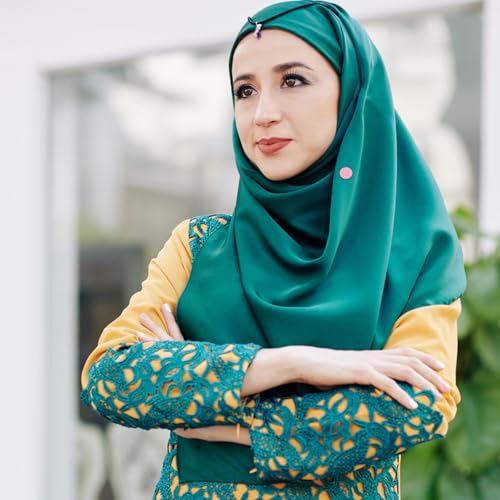 Image of 12pcs Hijab Magnetic Pins, Strong Hijab Magnets Multi-Purpose Scarf Clasp Pinless Brooch Buttons for Women Scarves Clothes Dress (Color A)