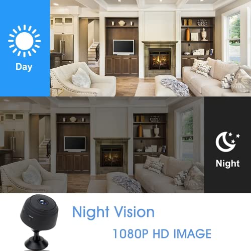 Image of Small Camera Spy Camera WiFi Home Security Camera Mini Hidden Camera Video Recorder Night Vision Live Feed Playback Phone App Control Nanny Cam Pet Camera