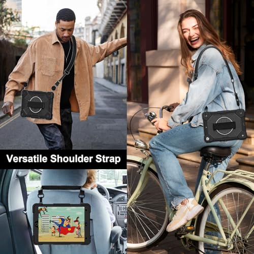 Coque iPad 10.2 pour 9e 8e 7e génération antichoc noire avec support - 6