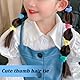 Haargummi mit Haaren Mädchen Baby Blume, 30 Stück Baby Mädchen Haargummi, Flauschige Pferdeschwanz Halter Haarspangen für Frauen Haarschleifen Mädchen Kinder Kleinkind Haarschmuck, 2 cm