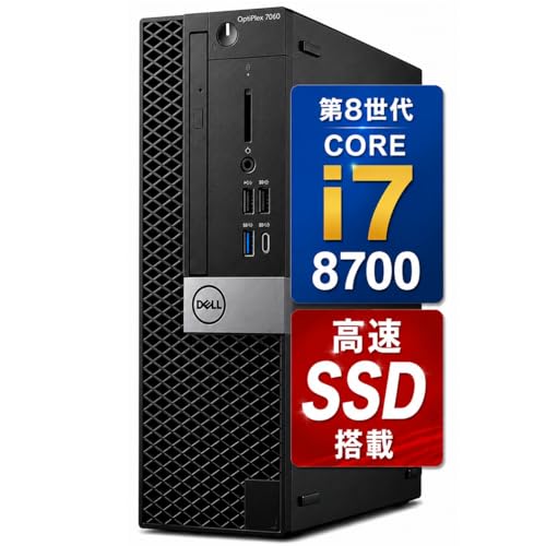 �y�����ςݕi�z TcaraT �f�X�N�g�b�v�p�\�R�� D E L L OptiPlex 7060 SFF ���� ��8���� CPU Core i7 ��e�ʃ����� ����SSD ���w�h���C�u ����LAN(WiFi) ���K�� Windows 11 Pro (������ 
