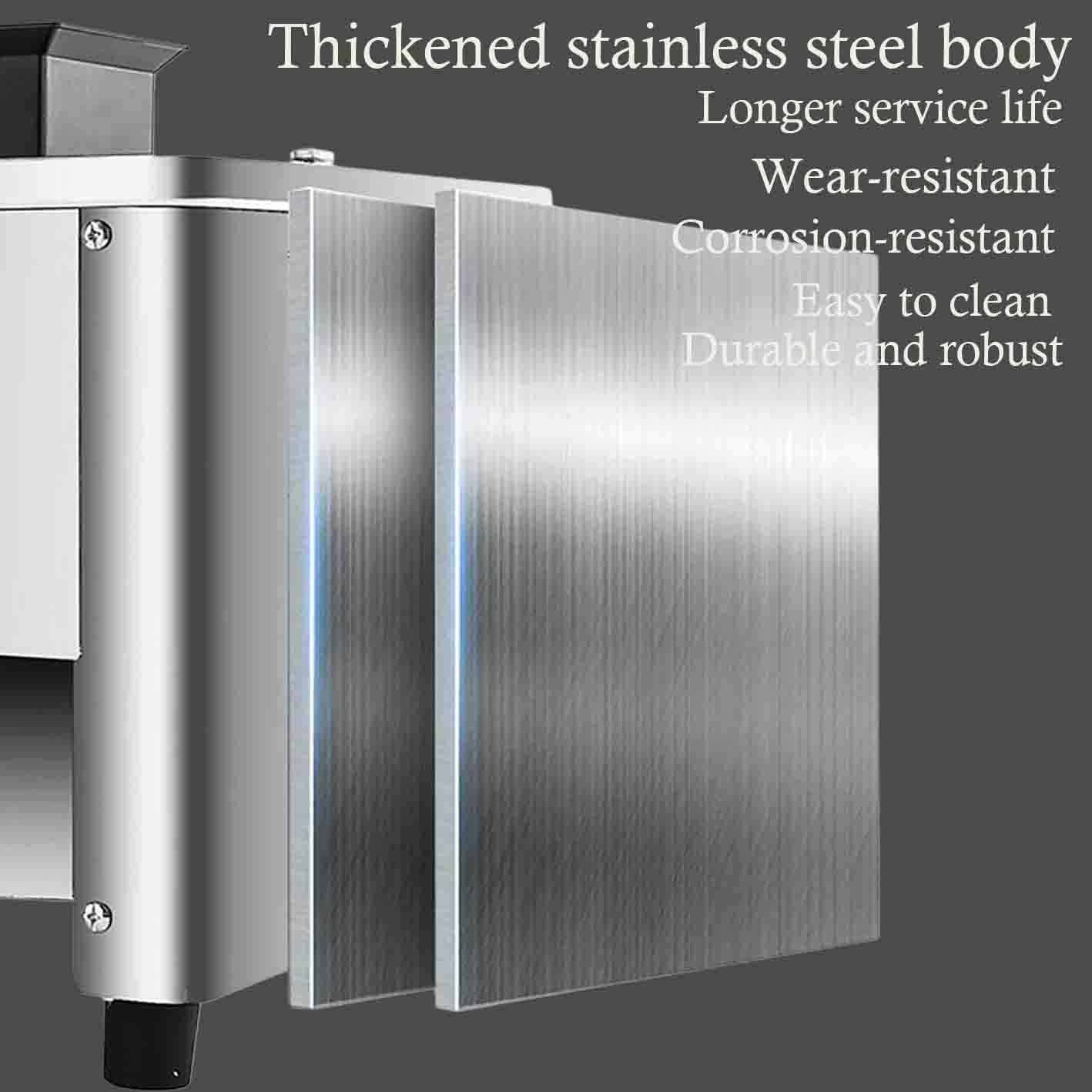 Affettatrice Elettrica Da 850 W, Per Uso Professionale, Realizzata in Acciaio Inossidabile (Spessore 5 Mm), Con Lame Rimovibili, Adatta a Cucine Professionali E Domestiche