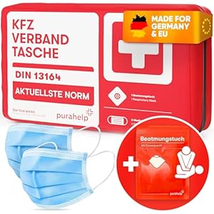 Purahelp KFZ Verbandstasche 2024 DIN 13164
