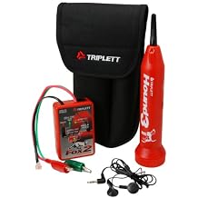 Triplett Fox & Hound Premium Tone and Probe Wire Tracing Kit Generates Multiple Tones with Adjustable Sensitivity for Electrical Wire, LAN Cable, Telephone, and More 3399