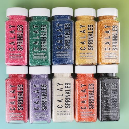 Image of White Sanding Sugar Sprinkles, 4.6 oz Edible Sparkling Sugar Crystals for Baking Topping, Cupcakes, Cookies, Ice Cream & Cake Decorating, Wedding Party Valentines Christmas Supplies