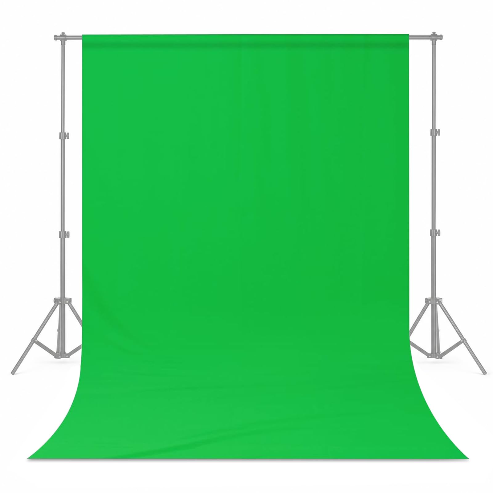 Tło fotograficzne z poliestru, składane tło do fotografii, telewizji, zoom, YouTube, wideo i telewizji (zielone, 3 x 6 m)
