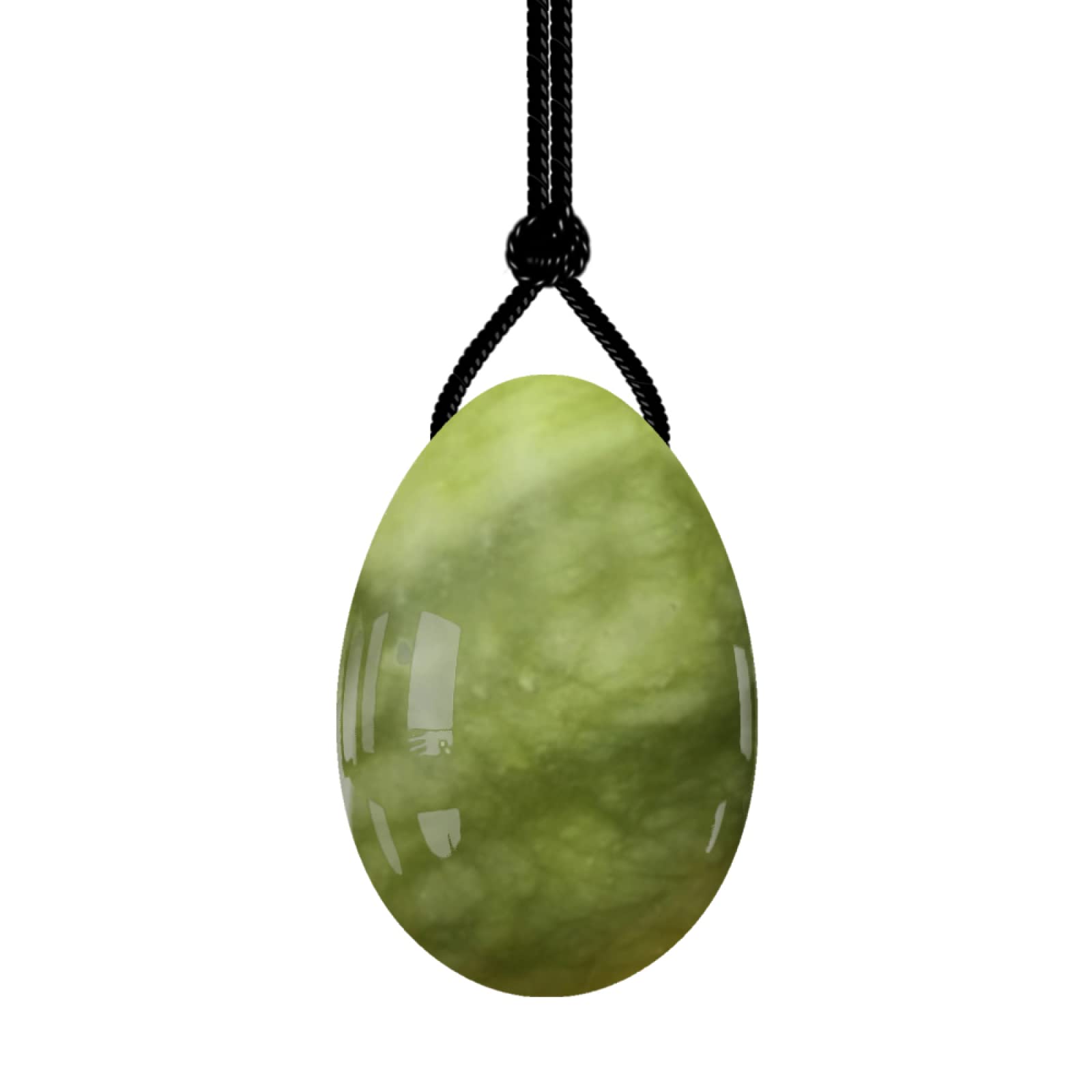 Natürliche Jade Yoni Ei Damenhygiene Pflege Kegel Ball für Frauen PC Muskelübung, gebohrt-groß