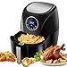 Produktbild OMORC Heißluftfritteuse Digitales Display Airfryer XL 7-in-1 Fritteuse 3,5L Heißluftfritteuse für 1-4 Personen Gesund Aerofryer ohne Öl Gratie Heißluftfritteuse Rezeptbuch in Deutscher Schwarz 1400W