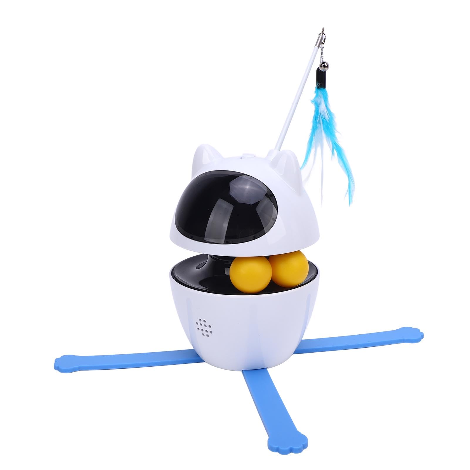 KKPLZZ Interaktive Katzenspielzeug 3 -Rotationsmodi Smart Automatic Cat Execisetoy für Multi -Cat -Häuser