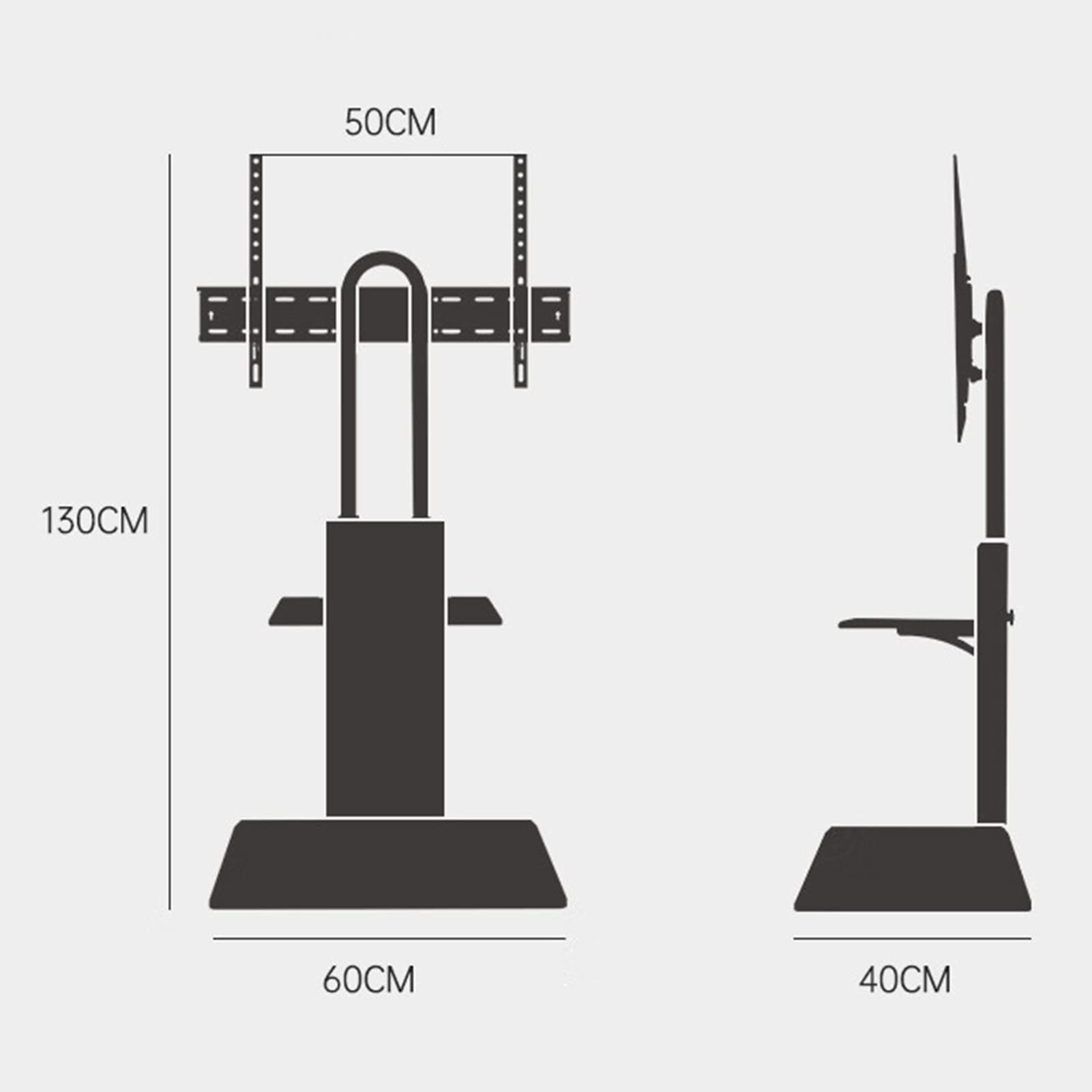 Amazon.co.jp: 32～70インチのテレビ用回転式フロアテレビスタンド、高