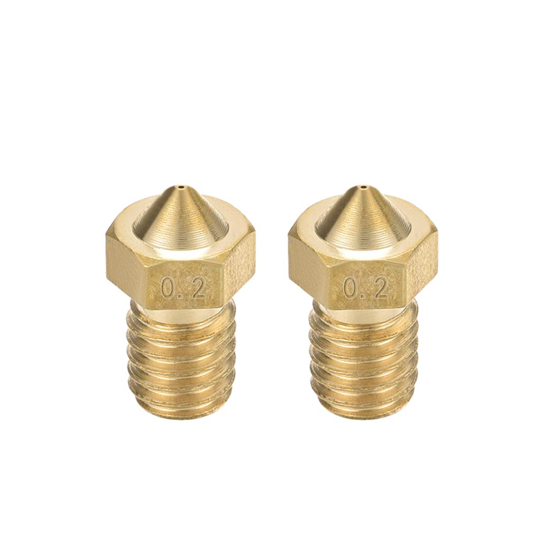 Kit 10 Ugelli Stampante 3D In Ottone 0.4mm Per Testina MK10 - Compatibile Con Filamento 1.75mm