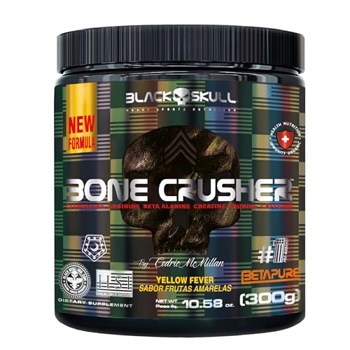 Black Skull Bone Crusher Nova Fórmula - 300G Frutas Amarelas -
