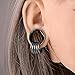 DOEARKO 2PCS 316 Stainless Steel Fashion Ear Plugs Tunnels Matching Nose Rings Stretcher Studs Body Piercing Jewelry (12mm(1/2